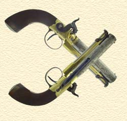 A pair of belt pistols by Benjamin Cogswell