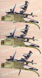 Safety mechanism of Spies flintlock muff pistol